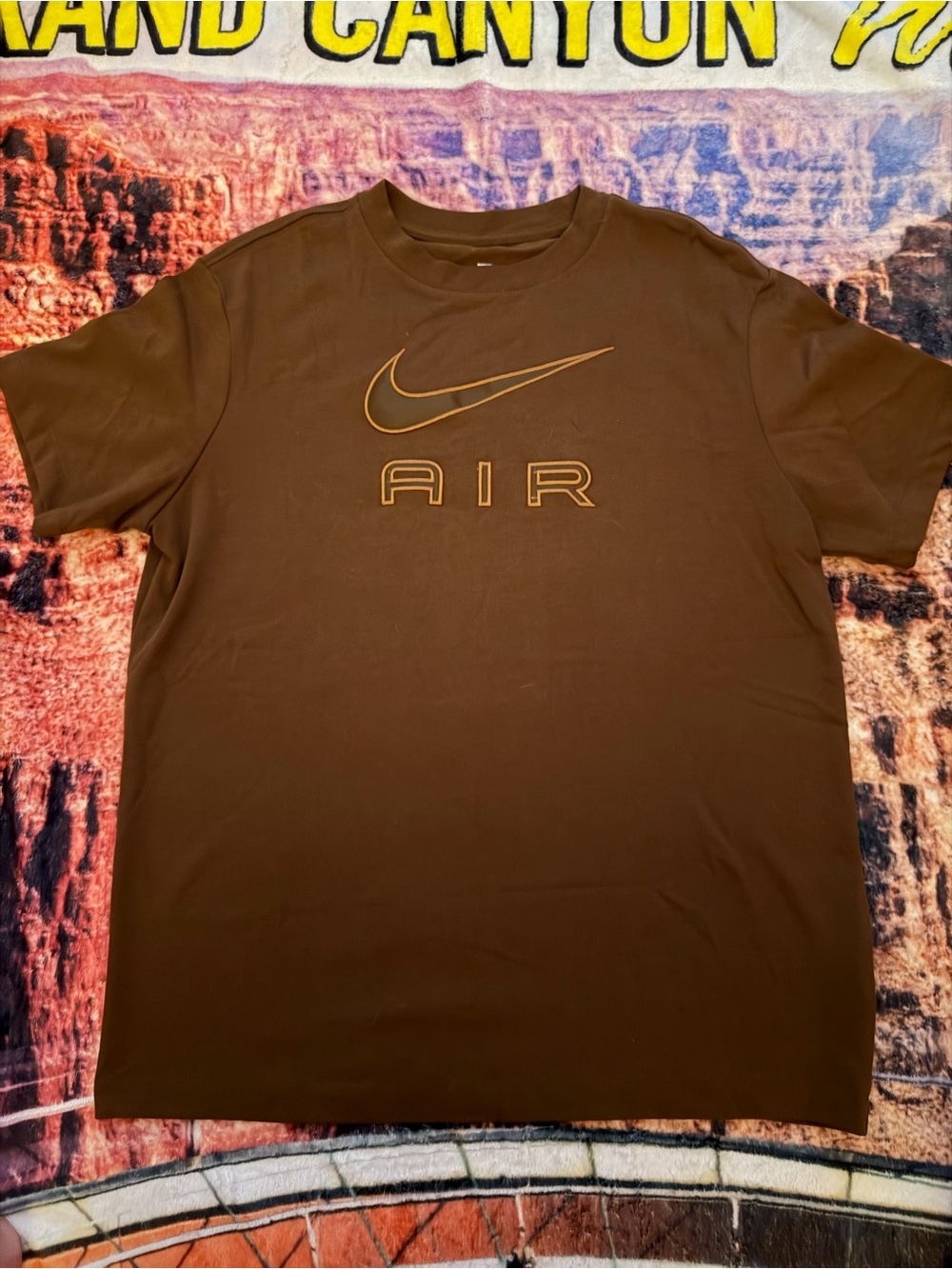 Nike Brown The Nike Tee with White Logo